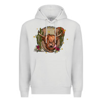 Dove Grey cow Premium Hoodie - JahusDesignShop