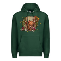 Sports Green cow Premium Hoodie - JahusDesignShop