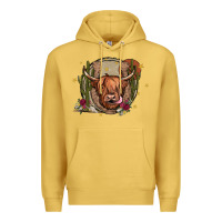 Antique Gold cow Premium Hoodie - JahusDesignShop