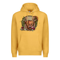 Mustard cow Premium Hoodie - JahusDesignShop