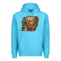 Ocean Blue cow Premium Hoodie - JahusDesignShop