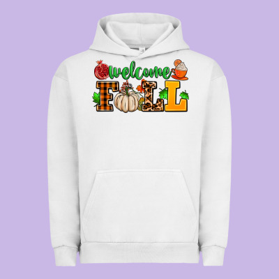 Welcome Fall Urban Hoodie Designed By Adodesignshop