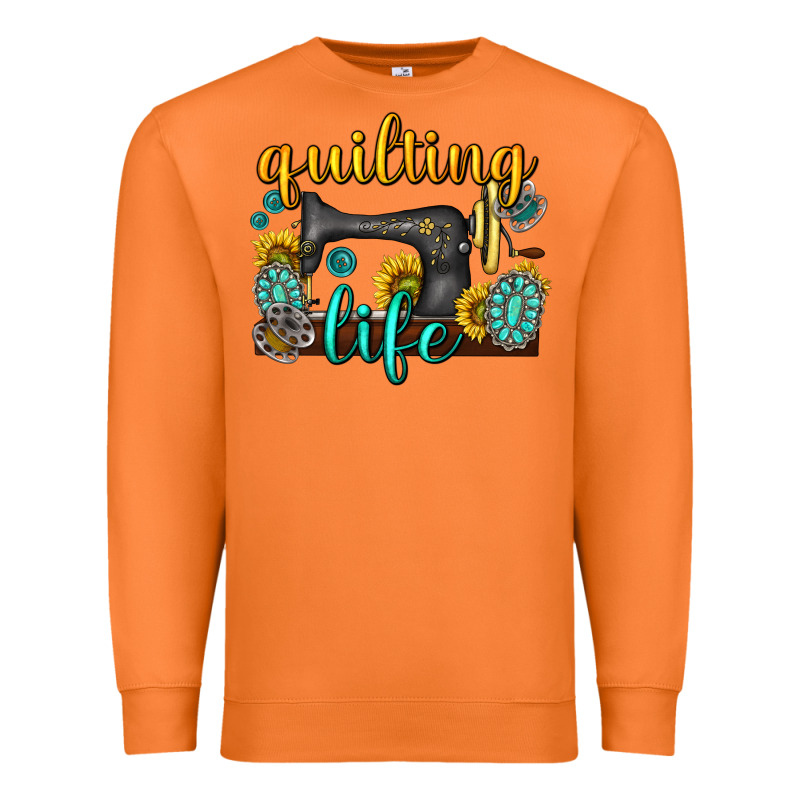 Quilting Life Western Premium Sweatshirt by texasbilliewilder | Teevron