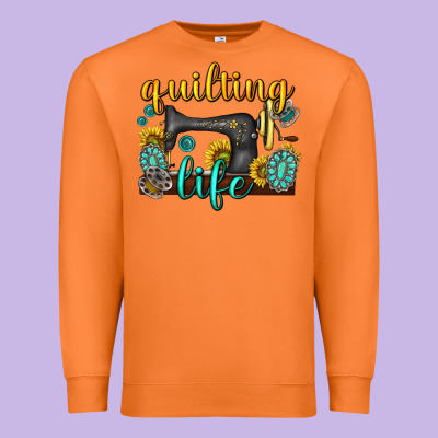 Premium Sweatshirt quilting life western