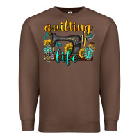 Chestnut quilting life western Premium Sweatshirt - texasbilliewilder