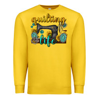 Lemon quilting life western Premium Sweatshirt - texasbilliewilder