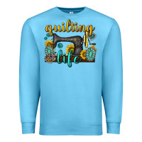 Ocean Blue quilting life western Premium Sweatshirt - texasbilliewilder