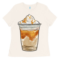 Bone iced caramel frappuccino coffee Ladies Tee - BarkalooDesign