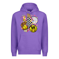 Purple retro softball Premium Hoodie - JahusDesignShop