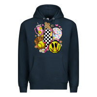 Navy retro softball Premium Hoodie - JahusDesignShop