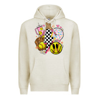 Oatmeal Heather retro softball Premium Hoodie - JahusDesignShop