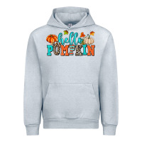 Heather Grey hello pumpkin Urban Hoodie - AdoDesignShop