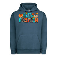 Pigment Midnight Navy hello pumpkin Urban Hoodie - AdoDesignShop