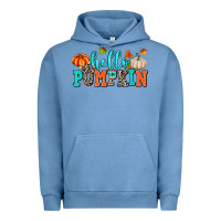 Pigment Pebble Blue hello pumpkin Urban Hoodie - AdoDesignShop