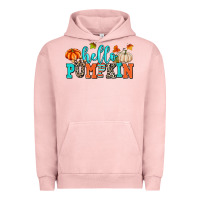 Pigment Salmon hello pumpkin Urban Hoodie - AdoDesignShop