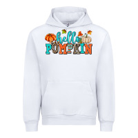 White hello pumpkin Urban Hoodie - AdoDesignShop