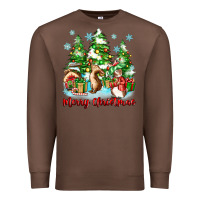 Chestnut merry christmas rabbits Premium Sweatshirt - Zillion Design Studio