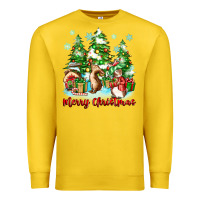 Lemon merry christmas rabbits Premium Sweatshirt - Zillion Design Studio