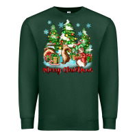 Sports Green merry christmas rabbits Premium Sweatshirt - Zillion Design Studio