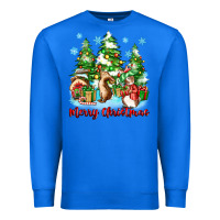 True Royal merry christmas rabbits Premium Sweatshirt - Zillion Design Studio