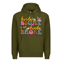 Army Green kinda boujee kinda broke Premium Hoodie - JahusDesignShop