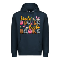 Navy kinda boujee kinda broke Premium Hoodie - JahusDesignShop