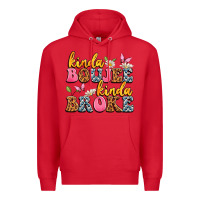 Red kinda boujee kinda broke Premium Hoodie - JahusDesignShop