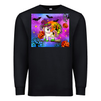 Black halloween unicorn Premium Sweatshirt - Zillion Design Studio