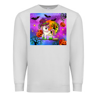 Dove Grey halloween unicorn Premium Sweatshirt - Zillion Design Studio