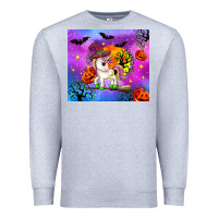 Heather Grey halloween unicorn Premium Sweatshirt - Zillion Design Studio