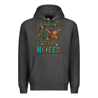 Charcoal Heather living life somewhere between jesus take the wheel Premium Hoodie - JahusDesignShop