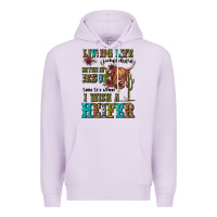 Lilac living life somewhere between jesus take the wheel Premium Hoodie - JahusDesignShop