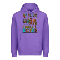 Purple living life somewhere between jesus take the wheel Premium Hoodie - JahusDesignShop