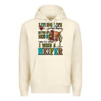 Sandshell living life somewhere between jesus take the wheel Premium Hoodie - JahusDesignShop