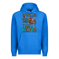 True Royal living life somewhere between jesus take the wheel Premium Hoodie - JahusDesignShop