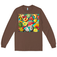 Chestnut summer fruits Long Sleeve Tee - BarkalooDesign