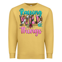 Antique Gold raising wild things Premium Sweatshirt - texasbilliewilder