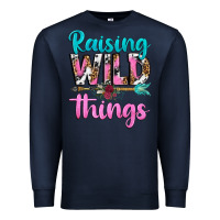 Navy raising wild things Premium Sweatshirt - texasbilliewilder