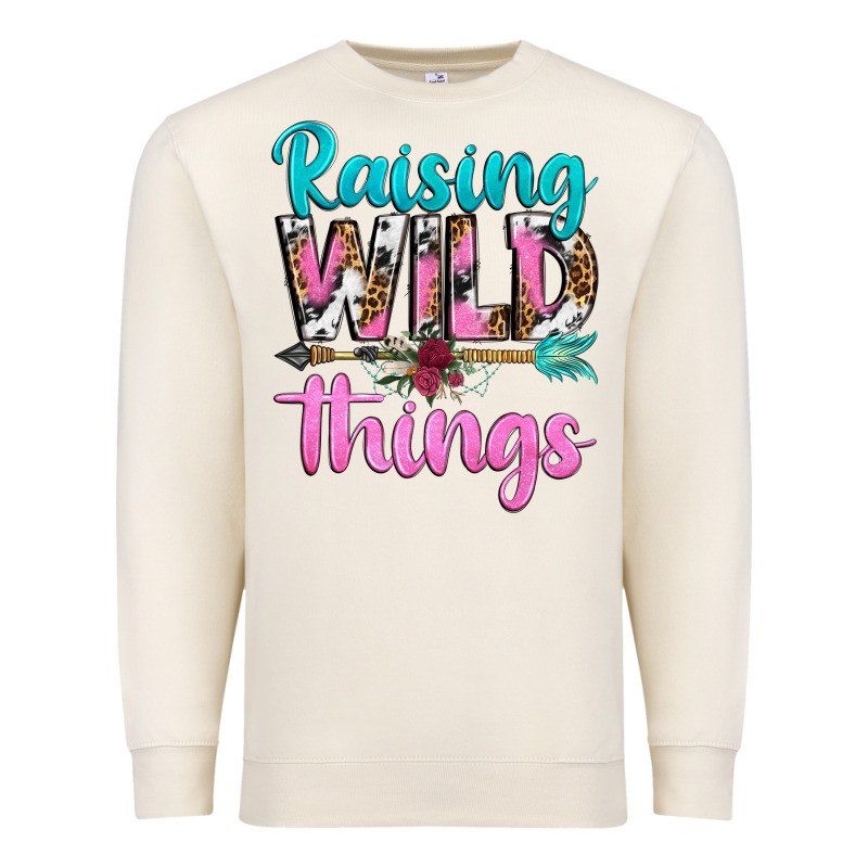 Raising Wild Things Premium Sweatshirt by texasbilliewilder | Teevron
