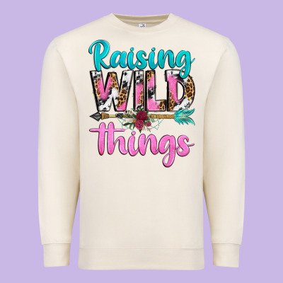 Premium Sweatshirt raising wild things