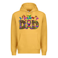 Mustard rainbow colors autism dad Premium Hoodie - AdoDesignShop