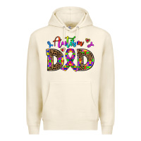 Tofu rainbow colors autism dad Premium Hoodie - AdoDesignShop