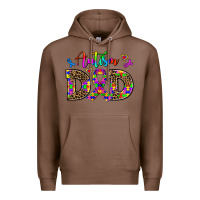 Chestnut rainbow colors autism dad Premium Hoodie - AdoDesignShop