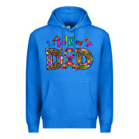 True Royal rainbow colors autism dad Premium Hoodie - AdoDesignShop