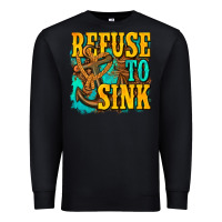 Black refuse to sink western Premium Sweatshirt - texasbilliewilder