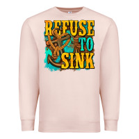 Pale Pink refuse to sink western Premium Sweatshirt - texasbilliewilder
