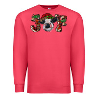Cardinal Christmas Joy Heifer Cow Premium Sweatshirt - RanaPortraitStore