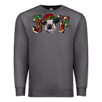 Charcoal Heather Christmas Joy Heifer Cow Premium Sweatshirt - RanaPortraitStore