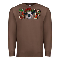 Chestnut Christmas Joy Heifer Cow Premium Sweatshirt - RanaPortraitStore