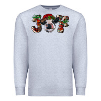 Heather Grey Christmas Joy Heifer Cow Premium Sweatshirt - RanaPortraitStore
